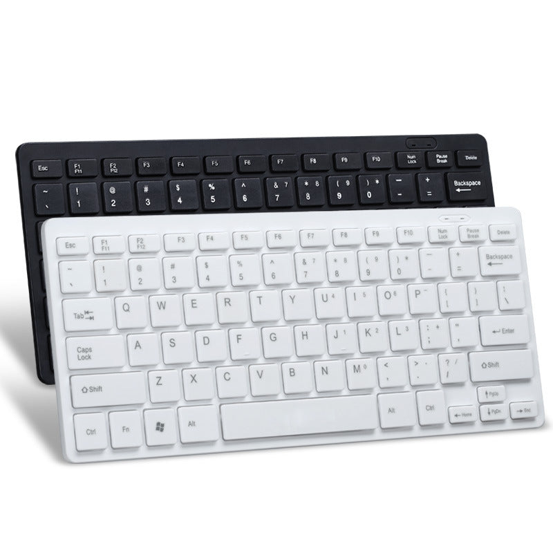 K1000 Ultra-Thin Mini Chocolate Wired Keyboard - USB Silent Portable Office Laptop External Compact Keyboard